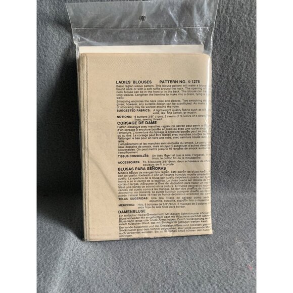 Womens Blouse Pattern Sizes P-XL Rainbow's End Pattern By Little Miss Muffet unc - Picture 2 of 2